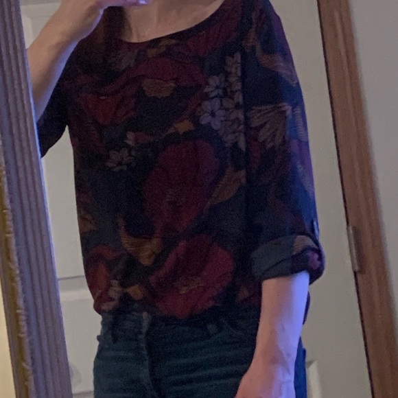 LOFT Floral Blouse - Picture 4 of 4